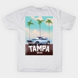 Tampa Florida Auto travel poster T-Shirt